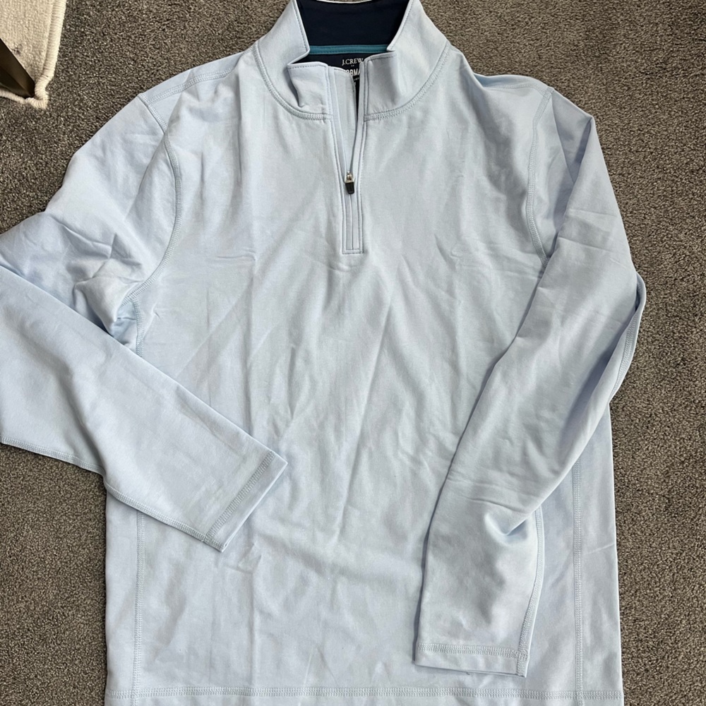 Men’s Light blue Jcrew zip pullover